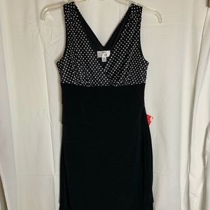 Sweet Storm B&W Polka Dot Dress